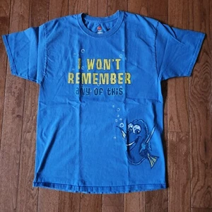 Disney Parks Pixar Findet Nemo Gr. Medium "I Won't Remember" blau T-Shirt gebraucht - Bild 1 von 5