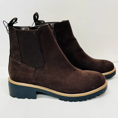 Kensie Kayla B Women's Chelsea Faux Suede Ankle Boots Brown Size 7 - Image 1 of 4