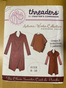 Cappotto da cucito e poncho filettatori nuovi inutilizzati taglia 8-10-12-14-16 - Foto 1 di 2
