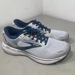 Brooks Ghost 14 Mens Size 10.5 D Grey/Blue/Running Shoes - Picture 1 of 11