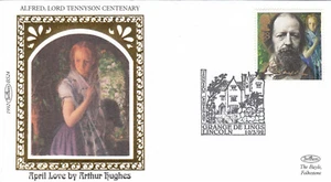 Alfred Lord Tennyson Benham FDC Grange de Lings Lincoln 1992 CLEARANCE (145415) - Picture 1 of 1