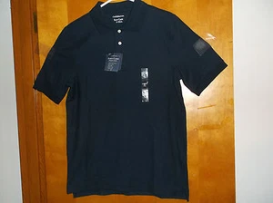 NUEVO POLO CROFT & BARROW HOMBRE AZUL ALMIRANTE S/S 3 BOTONES...TALLA...PEQUEÑO - Imagen 1 de 3