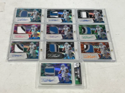 2020 Panini Spectra D'Andre Swift Rookie Jersey Patch Auto Rainbow Except 1/1 - Image 1 of 4