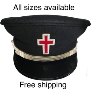 Cappellino Sir Knight Knights Templar Commandery Fatigue - Argento tutte le taglie disponibili - Foto 1 di 2