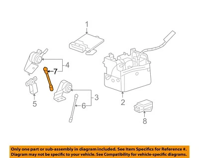 GM OEM 00-14 Avalanche Ride Control Components-Rear Link Assy 22189722 - Imagem 1 de 2