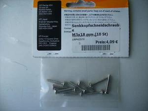 HPI Z570 Flachkopfschneidschrauben M3 x 18 mm (10 Stück) - Picture 1 of 1