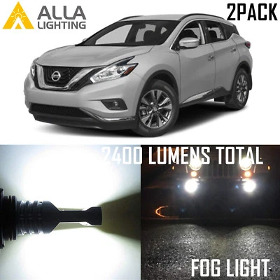 Alla Lighting Bright 6000K Xenon White H11 LED Fog Light Bulbs for Nissan Murano - Image 1 of 4