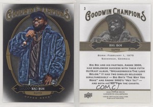 2020 Upper Deck Goodwin Champions Photo Variations Black Big Boi #3