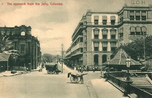 Sri Lanka Ceylon The Approach From The Jetty Colombo Vintage Postcard B96 - Picture 1 of 2
