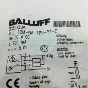 Menge: 1 Neu für Balluff Lichtschranke BLE 12M-NA-1PD-S4-C Sensoren - Bild 1 von 4
