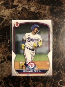 LuisAngel Acuna Prospect Rookie Card 2023 Bowman Base Paper BP-104 Texas Rangers - Bild 1 von 2