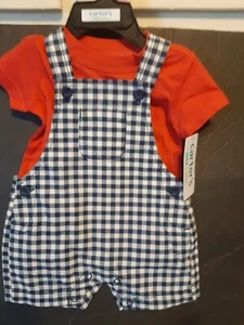 Carters Child of Mine Infants Size 0-3 Months soverall set - Picture 1 of 2