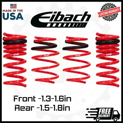 Muelles rebajadores delanteros y traseros Eibach SPORTLINE | Se adapta a Fiat 500 2012-2019 Foto 1 de 2