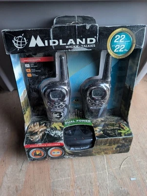 Midland Lxt365 Vp3  22-Channel Two-Way UHF Radio Walkie Talkie (Pair) - Image 1 of 2