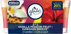 Glade 1-Docht Duftkerzenglas, 2in1 Hawaiian Breeze & Vanilla Passion Fruit, A - Bild 1 von 8