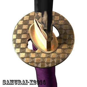 Protector de mano de aleación Tsuba para espada samurai japonesa Katana Wakizashi hágalo usted mismo limpieza - Imagen 1 de 3