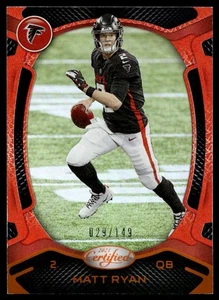2021 Panini Certified Mirror Orange Matt Ryan 29/149 Falcons #78 A6 - Picture 1 of 2
