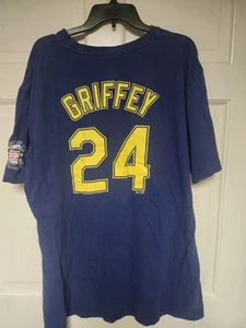 Majestic Seattle Mariners Ken Griffey Jr. #24 MLB Hall of Fame 2016 Tee, Men XLT - Picture 1 of 8
