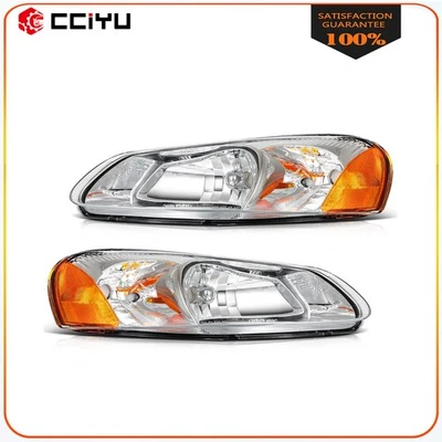 Headlights Assembly For 2001-2006 Dodge Stratus 2001-2003 Chrysler Sebring Pair - Image 1 of 4