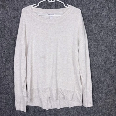 Suéter Athleta Mujer Talla L Rosa Montaña Rusa Lujo Sudadera Foto 1 de 4