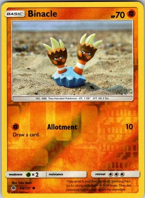 Binacle 66/131 SM - Forbidden Light Pokemon TCG LP - Image 1 of 2