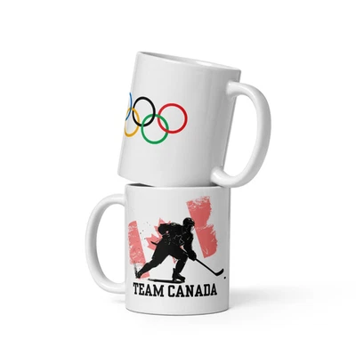 Taza Equipo de Hockey Canadá 11 OZ Olympic Milano 2026 Italia Cerámica Para Aficionados de Invierno Foto 1 de 4