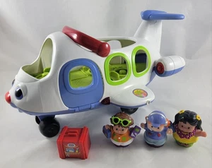 Fisher Price Little People Lil' Movers  Lights Sound Plane Airplane Figures - Picture 1 of 14