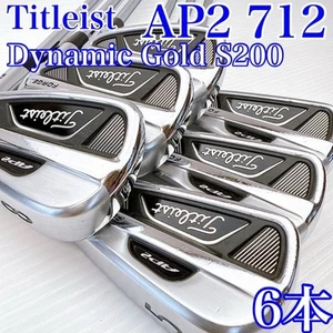 Titleist AP2 712 Iron Set 6 pcs 5-PW Dynamic Gold S200 Steel Right-Handed - Picture 1 of 10