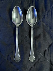 2 antike Reed & Barton VASSAR versilberte 4,25" Demitasse Löffel - Bild 1 von 4