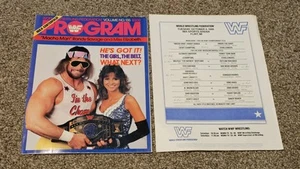 wwf PROGRAM VOLUME 135 WITH LINEUP SHEET CATALOG MAGAZINE wrestling - Picture 1 of 4