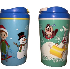 Zak Cocomelon/Looney Tune Christmas 12oz Tumbler 2-pack - Picture 1 of 4