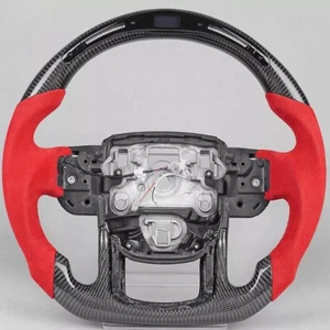 Fit Land Rover Range Rover Sport SVR Heated LED Carbon Fiber Steering Wheel  - Picture 1 of 7