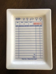 Fishes Eddy Guest Check Schmuck Tablett 5” x 7” - Bild 1 von 6