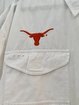 White Columbia PFG Vented Texas Longhorns Shirt NCAA XXL - Image 1 of 4
