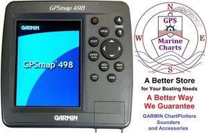 GARMIN GPSmap 498 ChartPlotter GPS Marine Navigation, Sonar Sounder FishFinder - Picture 1 of 10