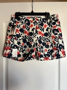 The Limited Shorts Size 4 Tailored Painterly Flowers Blue Pink NWT MSRP $50 - Picture 1 of 6