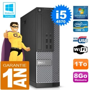 PC DELL 7020 SFF Core I5-4570 RAM 8Go Scheibe 1 Zu Dvd-Brenner Wifi W7 - Bild 1 von 4