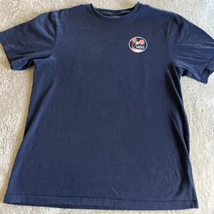 Camisa Vans Niños Azul Marino Rosa Amarillo Palmeras Sol Mangas Cortas XL 14 - Imagen 1 de 6