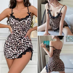 Sexy Lingerie Women Robe Satin Lace Silk Underwear Babydoll Nightdress Sleepwear - Picture 1 of 98