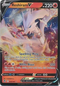 Pokémon JCC SWSH Plata Tempestad Reshiram V Raro Holo 024/195 - Imagen 1 de 1