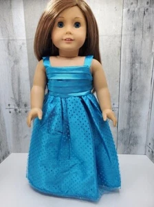 Formal Blue Princess Dress & Glitter Shoes, for 18-Inch Dolls - Picture 1 of 3