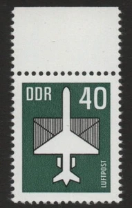 Germany / DDR 1982, Airmail, Airplane & Envelope, 40 Pf, SG E2464, MNH** - Picture 1 of 1