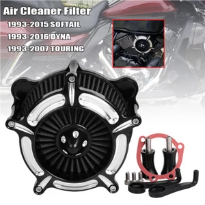 Air Cleaner Spike Intake Filter Kit FFor Harley Dyna Softail Fat Boy 1993-2015 - Picture 1 of 16