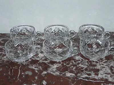 Rare Lot 6 Coupes à Punch Tasses En Cristal SAINT LOUIS MODÈLE CHANTILLY • 105.53€