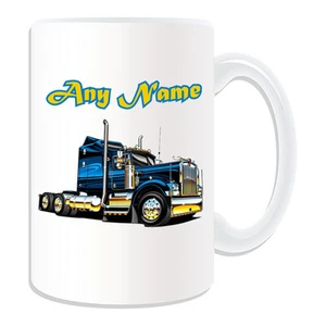 Personalised Gift Semi Trailer Truck Mug Money Box Container Driver Optimus Cup - Picture 1 of 20