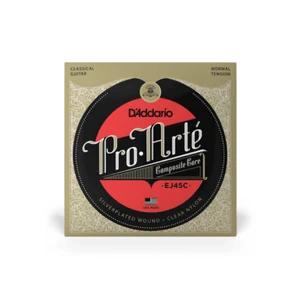 Cuerdas para guitarra clásica de nailon D'Addario EJ45C Pro-Arte, tensión normal, transparentes - Imagen 1 de 2