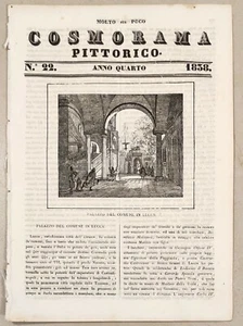 COSMORAMA PITTORICO 1838 PALAZZO COMUNE LUCCA - Imagen 1 de 1