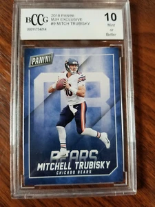 2018 Panini MJH Exclusive #9 Mitchell Trubisky Chicago Bears BCCG 10 Mint! - Picture 1 of 3