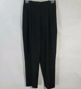 Sag Harbor Woolmark 100% New Wool Dress Pants Women's Tapered Lined Black 4P - Picture 1 of 10