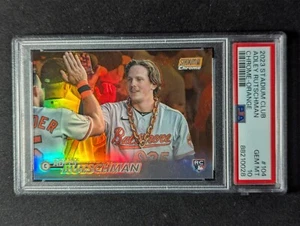 2023 Topps Stadium Club #104 Adley Rutschman arancione cromato #/99 RC Rookie PSA 10 - Foto 1 di 2